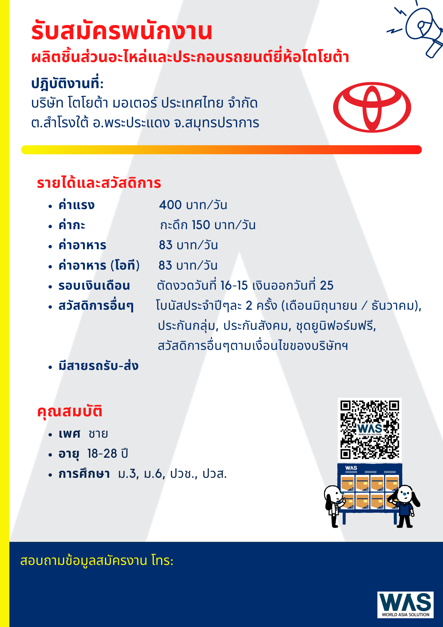 รูปใบปลิวรับสมัครงาน