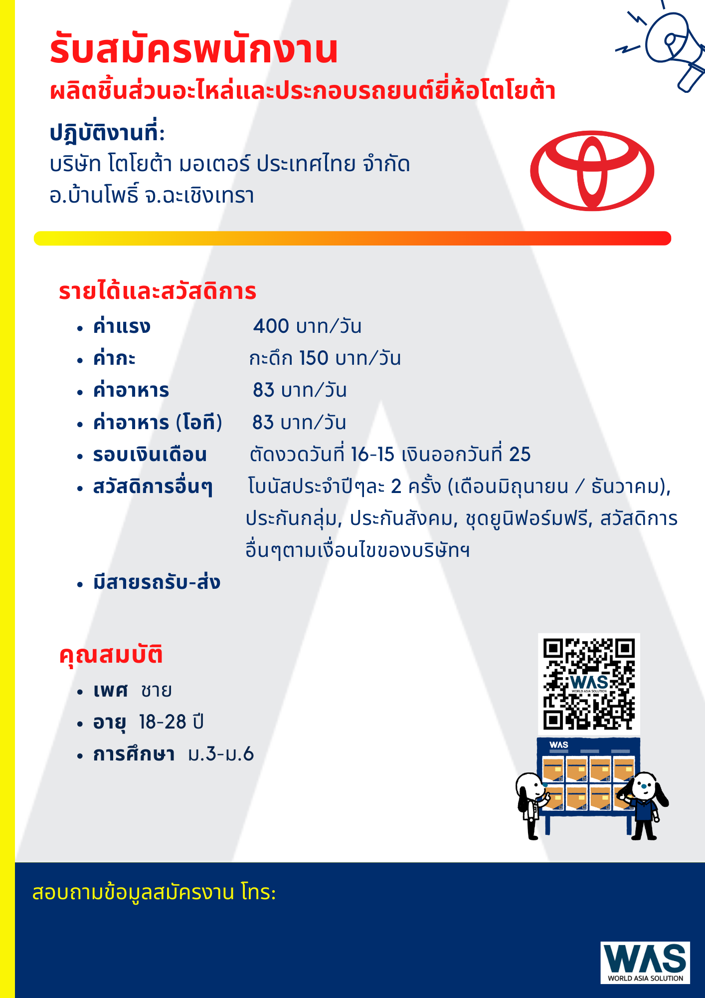 รูปใบปลิวรับสมัครงาน